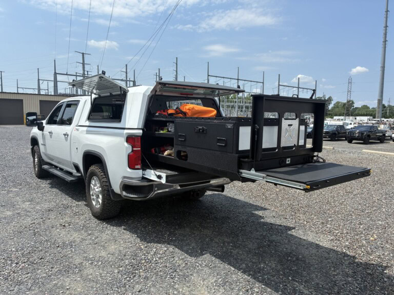 PL1 Installed in a truck with the TruckGlide extended