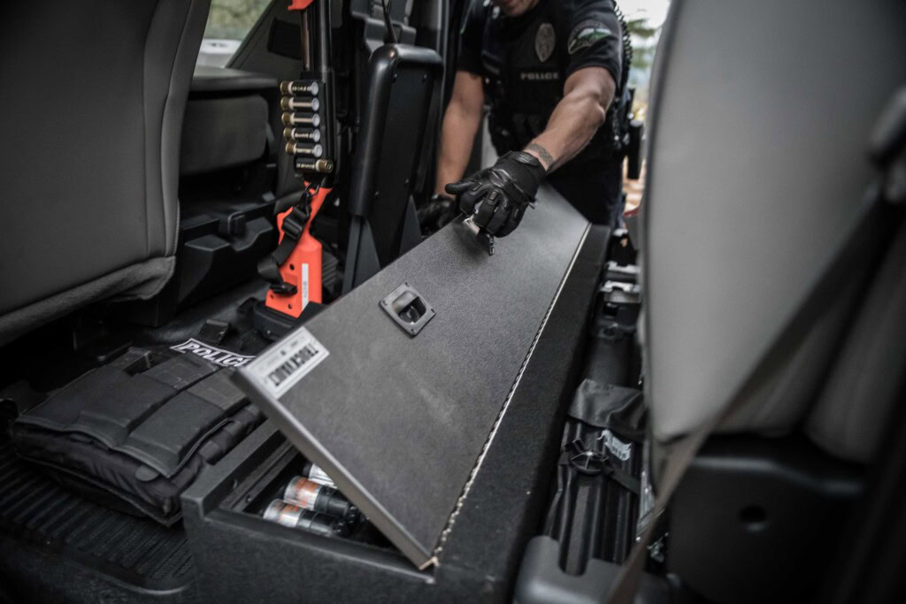 Officer opens a SeatVault One Door