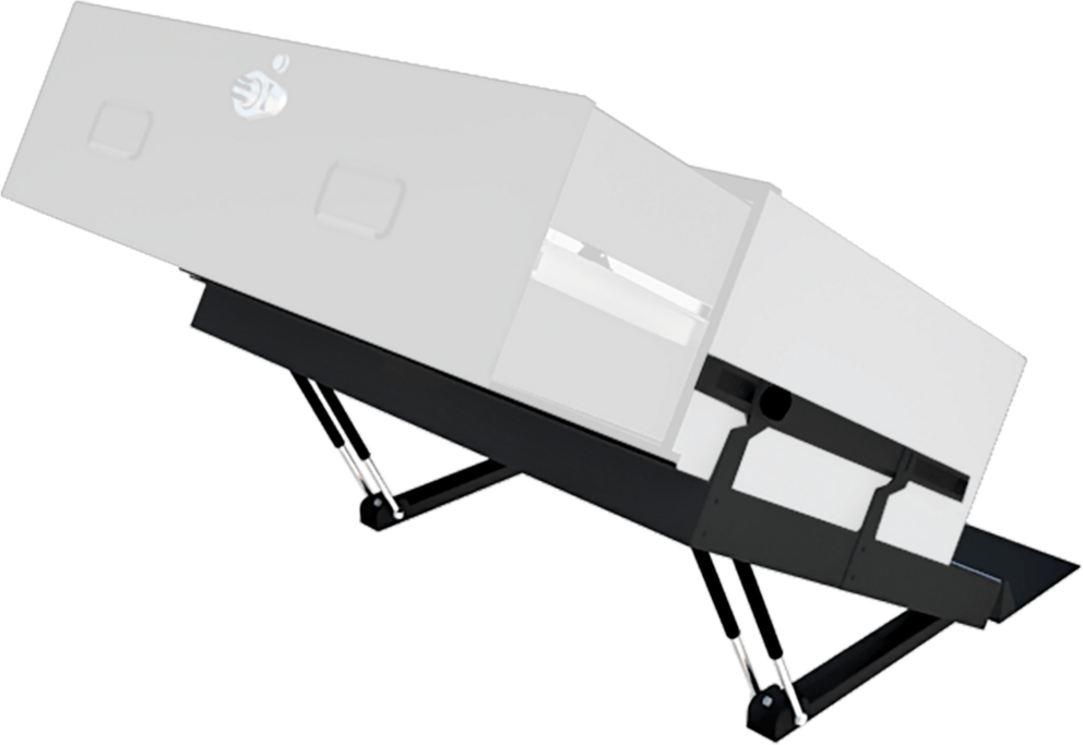 3D render of the lift system