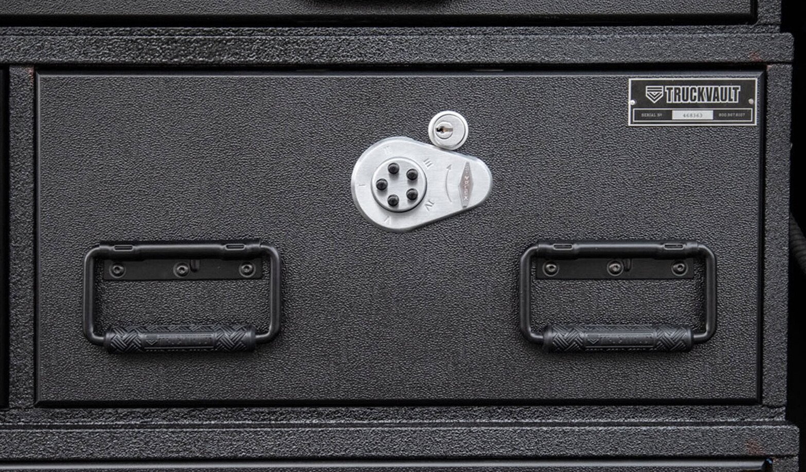 Kaba Simplex lock on a TruckVault drawer