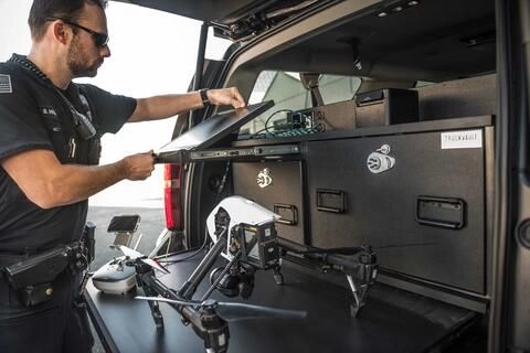Sensitive equipment, like drones, needs to remain secure when not in use and readily accessible when needed.